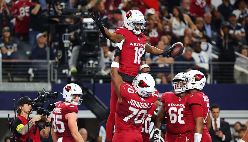 Marvin Harisson (oben) sorgte für den ersten Touchdown der Partie.