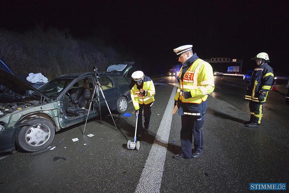 A81-Unfall bei Mundelsheim