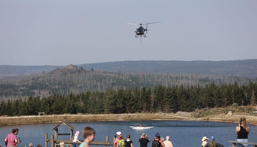 Der Brand unterhalb des Brockens im Harz ist noch nicht unter Kontrolle (Foto aktuell).