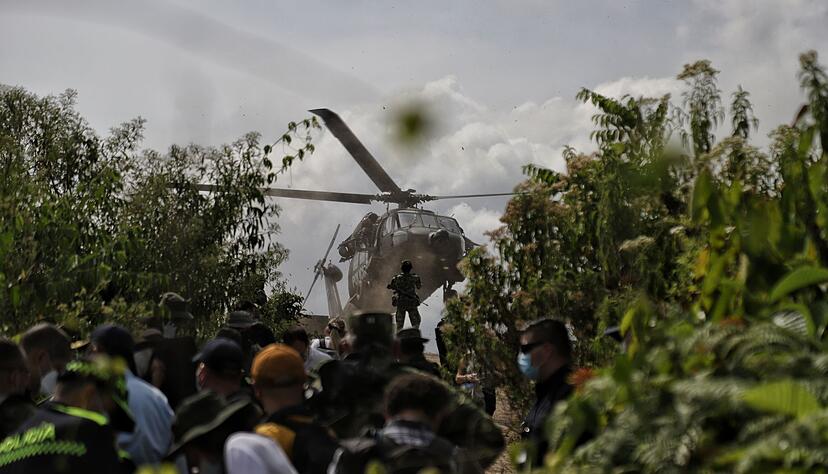 Kolumbiens Regierung hat f&uuml;nf Kokainlabore nahe Ecuador zerst&ouml;rt. (Archivbild)