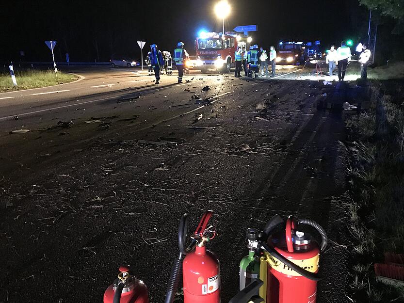 Schwerer Unfall bei Bretzfeld Schwerer Unfall bei Bretzfeld