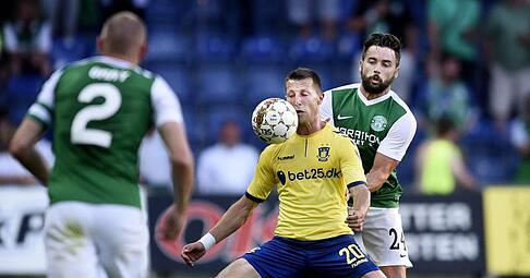 Brøndby IF setzte sich gegen Hibernian Edinburgh durch. Foto: Liselotte Sabroe
