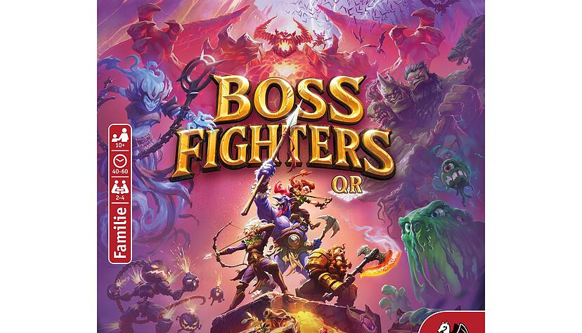 «Boss Fighters QR»: Bis zu 4 Spielende ab 10 Jahren jagen verschiedene Monster. Eine Runde dauert zwischen 40 und 60 Minuten. Eine App steht zwar im Mittelpunkt, das analoge Spiel kommt aber nicht zu kurz. «Boss Fighters QR»: Bis zu 4 Spielende ab 10 Jahren jagen verschiedene Monster. Eine Runde dauert zwischen 40 und 60 Minuten. Eine App steht zwar im Mittelpunkt, das analoge Spiel kommt aber nicht zu kurz.