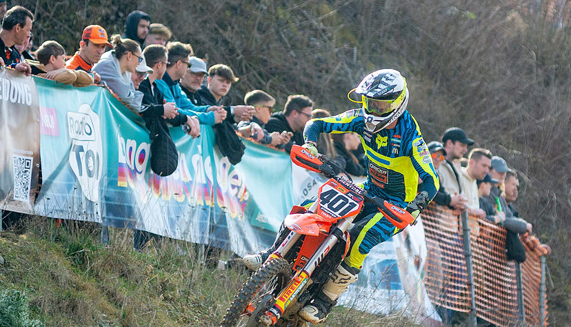 Beim Winter-Motocross in Frankenbach k&auml;mpfen internationale Motocross-Fahrer um wichtige Rennsiege.