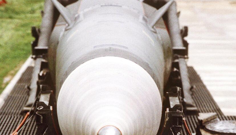 Hier eine Pershing II-Rakete im US-amerikanischen Atomraketendepot im schwäbischen Mutlangen. Hier eine Pershing II-Rakete im US-amerikanischen Atomraketendepot im schwäbischen Mutlangen.