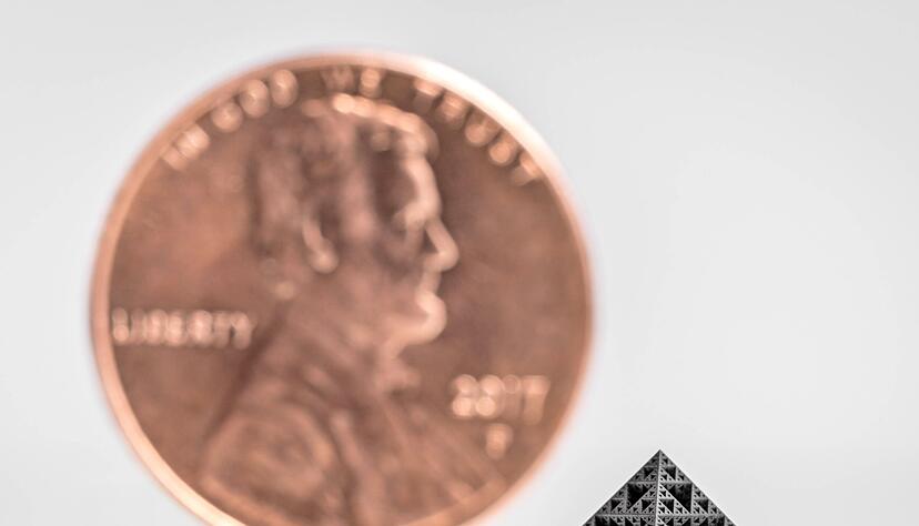 Die sind wirklich klein: Mikroobjekte aus dem 3D-Drucker der Firma Nanofabrica aus Israel. Foto: Nanofabrica