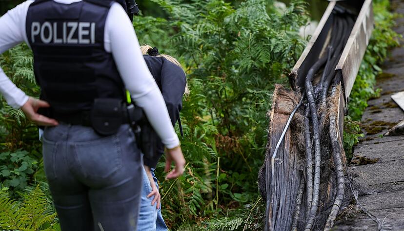 Brand im Kabelkanal: Polizei sieht Sabotage.