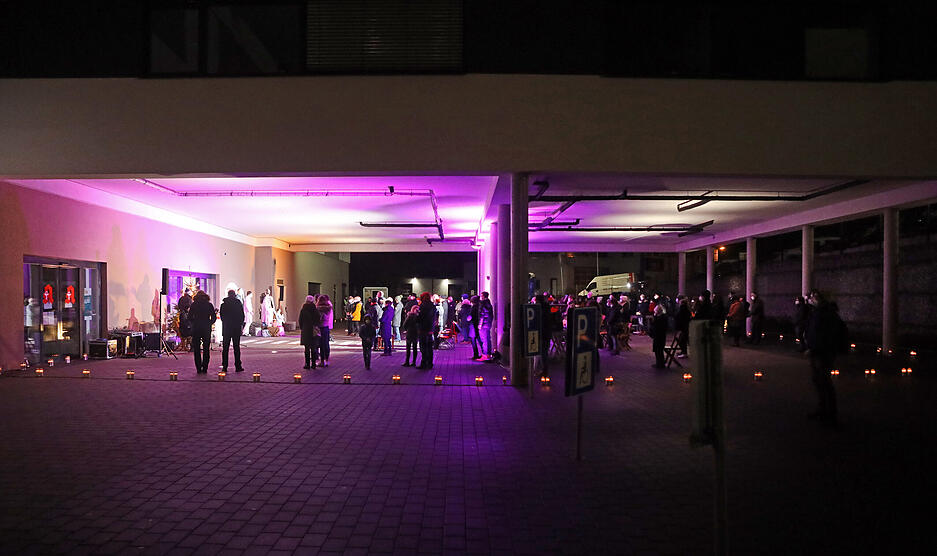 Heilig Abend Gottesdienst in Brackenheim Open-Air zur Corona-Zeiten