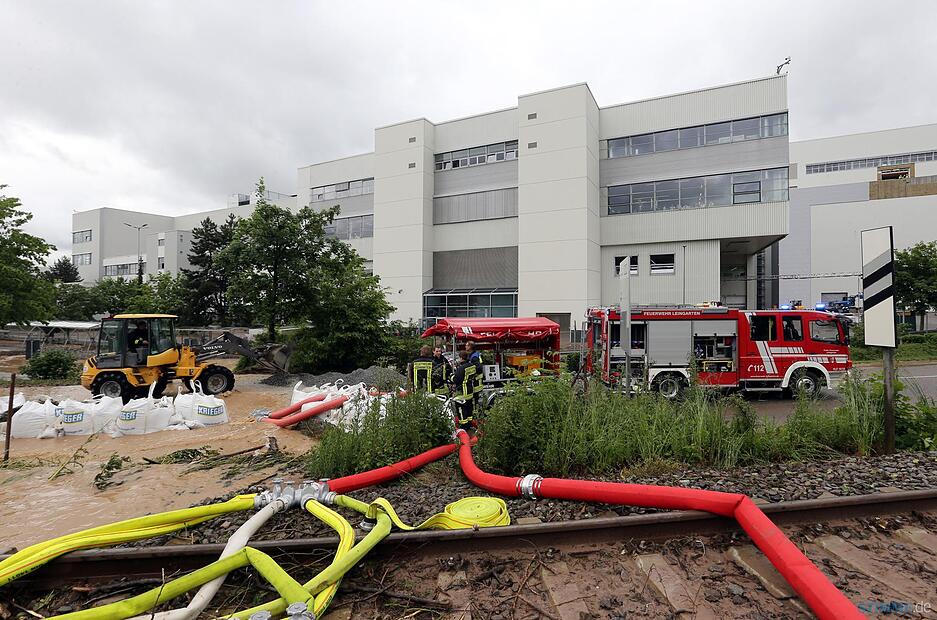 Hochwasser im Audi-Werk Neckarsulm