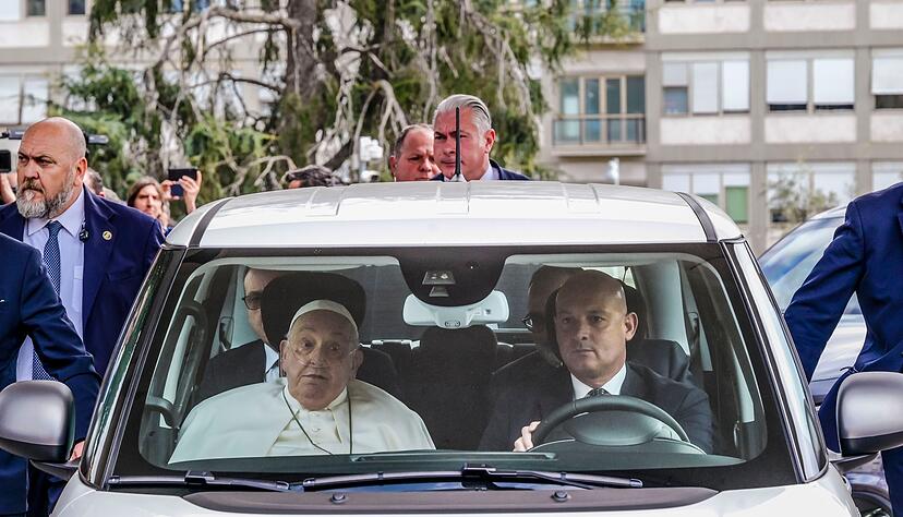 Heimfahrt im kleinen Fiat 500.