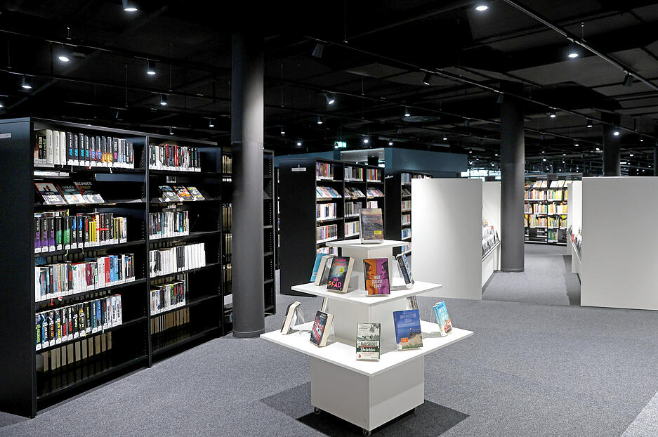 Rundgang durch die umgebaute Stadtbibliothek Heilbronn im K3