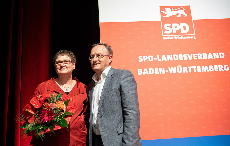 2018 entbrennt ein Machtkampf um die SPD-Führung im Land. Nach dem Rückzug von Leni Breymaier gewinnt Andreas Stoch mit knapper Mehrheit gegen Lars Castellucci und wird Landesvorsitzender seiner Partei. Foto: dpa