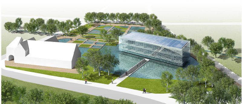 Diese Darstellung zeigt wie die künftige Unternehmenszentrale aussehen soll.
Foto: Kölle Diese Darstellung zeigt wie die künftige Unternehmenszentrale aussehen soll.
Foto: Kölle