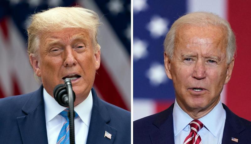 Donald Trump und der jetzige Präsident der USA Joe Biden haben sich bereits 2020 ein Duell ums Weiße Haus geliefert