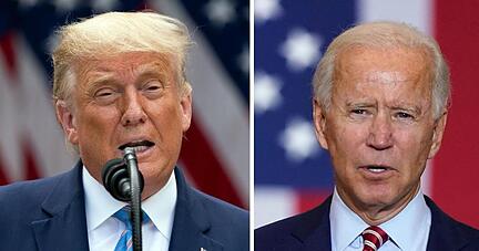 Donald Trump bewirbt sich um eine zweite und verfassungsgemäß letzte Amtszeit, der frühere Vizepräsident Joe Biden will ihn ablösen.