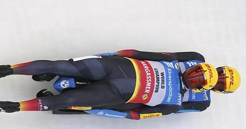 Siegen in Sigulda: Toni Eggert und Sascha Benecken in Aktion.