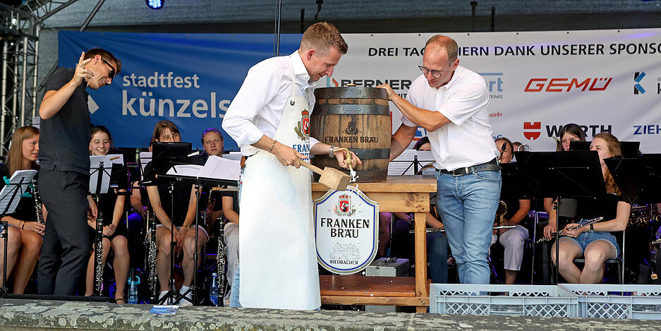Eröffnung Stadtfest Künzelsau mit Fassanstich