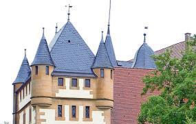 Der Wohnsitz des Ehepaars in der Götzenburg Jagsthausen.