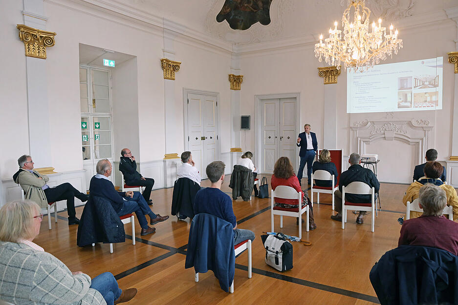 Leser-F&uuml;hrung durchs neue Schlosshotel Horneck in Gundelsheim