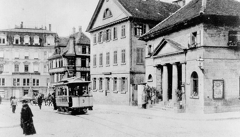 Das alte Heilbronn: Zu sehen ist das Fleiner Tor.