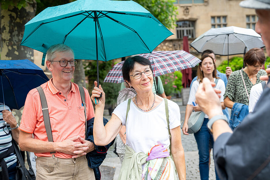 Bei einer der Aktionen im Stimme-Lesersommer gibt es Einblicke in die Stadtgeschichte bei der Stadtführung "Gscheidle uff Kehrwoch" durch Heilbronn.