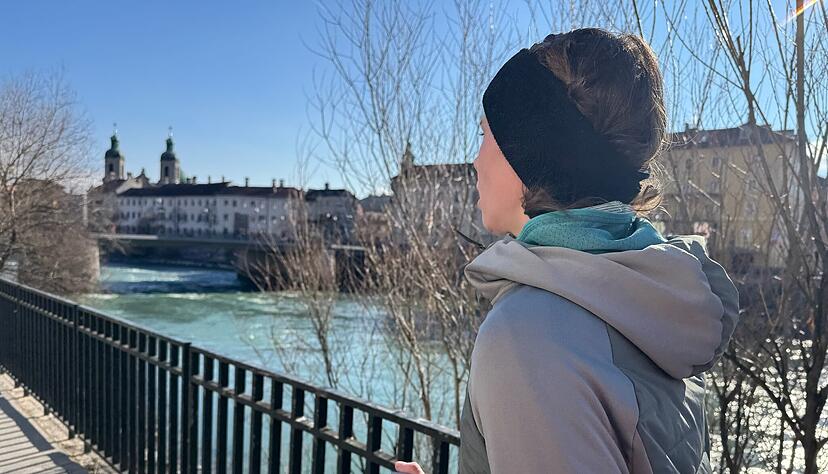 Besser laufen, heute am Fluss Inn in Innsbruck
