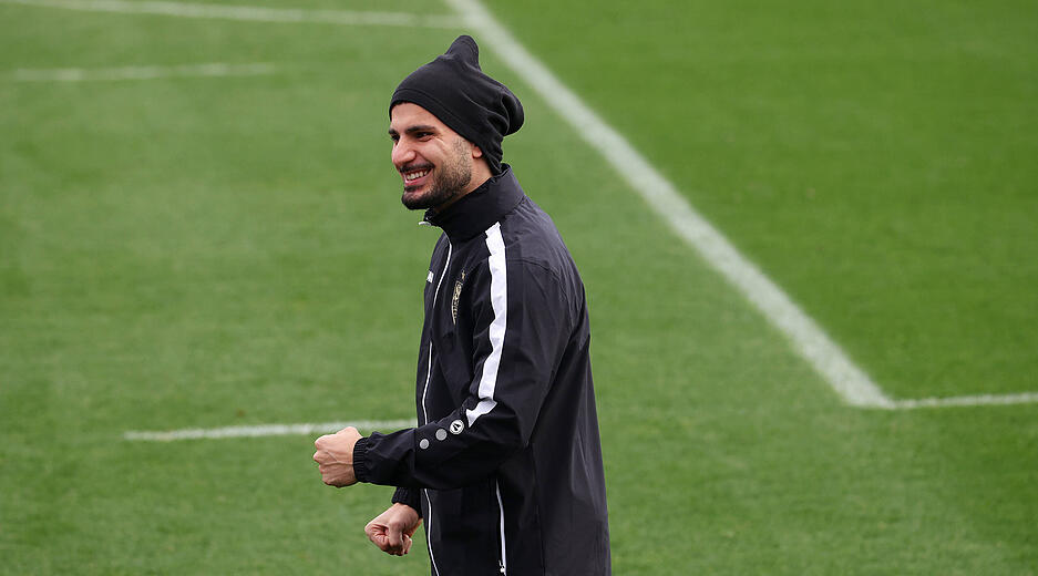 Sorgt für Tore: Deniz Undav. Im Training des VfB Stuttgart konnte er lachen. Sorgt für Tore: Deniz Undav. Im Training des VfB Stuttgart konnte er lachen.