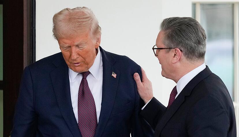 Bei der Zusammenkunft in Washington sprachen Trump und Starmer auch über den Krieg in der Ukraine. Bei der Zusammenkunft in Washington sprachen Trump und Starmer auch über den Krieg in der Ukraine.