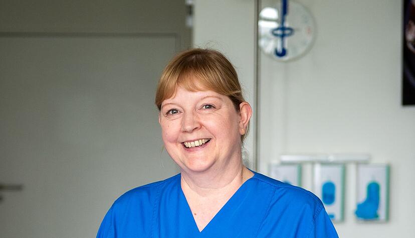 Annette Ortmann, Pflegerische Leitung auf der Palliativstation des Franziskus-Krankenhauses Berlin. Annette Ortmann, Pflegerische Leitung auf der Palliativstation des Franziskus-Krankenhauses Berlin.