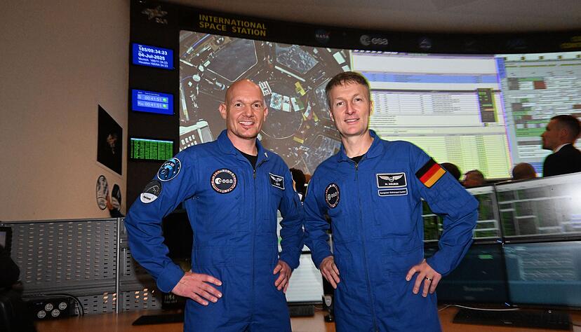 Die deutschen Astronauten Alexander Gerst (l) und Matthias Maurer waren bereits auf der ISS. (Archivbild) Die deutschen Astronauten Alexander Gerst (l) und Matthias Maurer waren bereits auf der ISS. (Archivbild)
