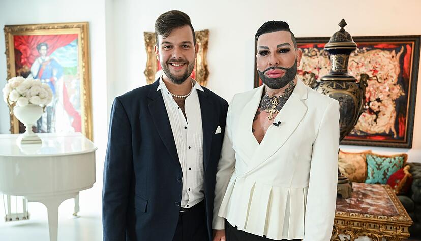 Der Modedesigner Harald Glööckler und der CDU-Politiker Marc-Eric Lehmann zeigten sich eine Zeit lang öffentlich vertraut. (Archivbild) Der Modedesigner Harald Glööckler und der CDU-Politiker Marc-Eric Lehmann zeigten sich eine Zeit lang öffentlich vertraut. (Archivbild)