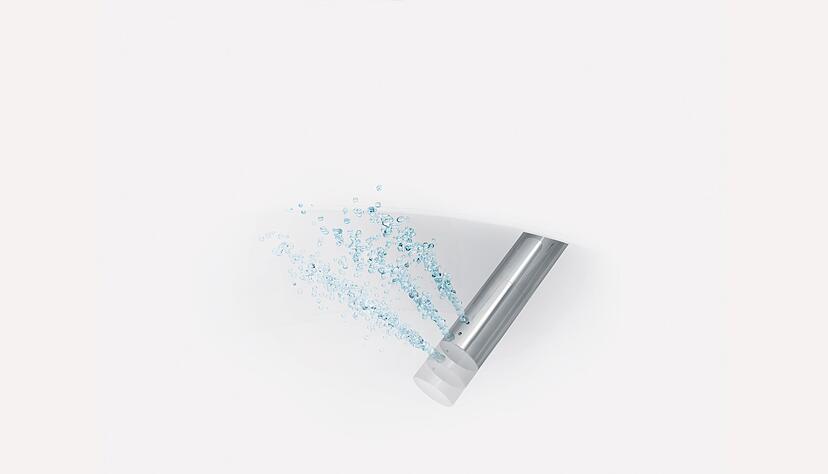 Rundum sauber: Der Duschstab von Duravit l&auml;sst sich ganz nach den eigenen Bed&uuml;rfnissen einstellen