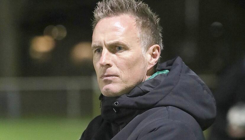 Andreas Lechner bei seinem ersten Testspiel-Auftritt als Trainer des VfR Heilbronn.