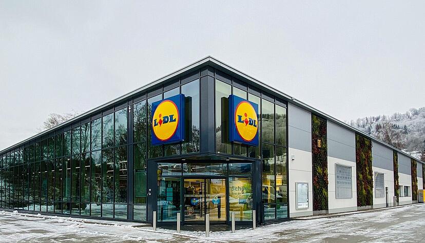 2022 eröffnete Lidl in Albstadt-Ehingen seine erste Filiale in Holzbauweise.  Künftig soll nur noch nachhaltig gebaut werden.