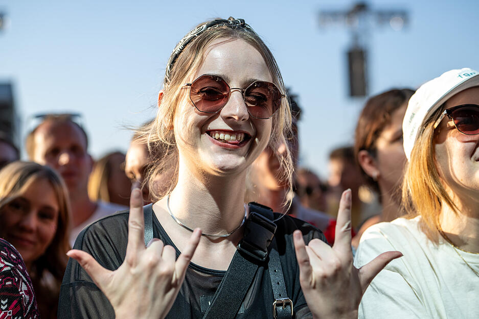 Auch Rockfans wurden beim Würth-Open-Air abgeholt. Auch Rockfans wurden beim Würth-Open-Air abgeholt.