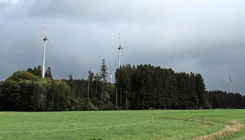 Mehrere Windräder stehen auf Wildpoldsrieder Gemarkung. An allen sind die Bürger beteiligt und profitieren finanziell von den Anlagen.