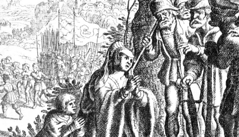 Gräfin Helfenstein bat Bauernführer Jäcklein Rohrbach um das Leben ihres Mannes – vergeblich. Für Weinsberg hatte das fatale Folgen. Gräfin Helfenstein bat Bauernführer Jäcklein Rohrbach um das Leben ihres Mannes – vergeblich. Für Weinsberg hatte das fatale Folgen.