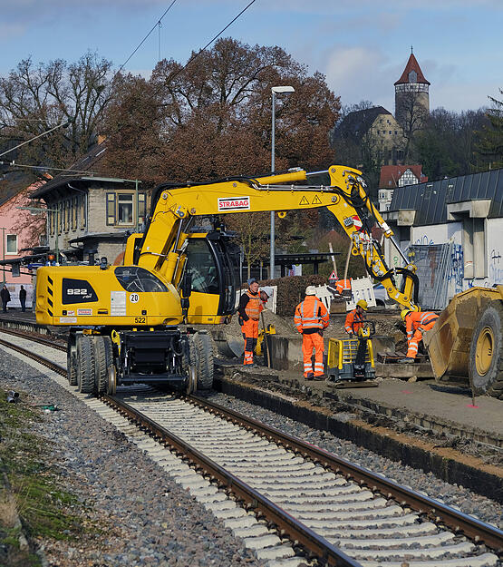 Sanierungsstart am Bahnhof Möckmühl