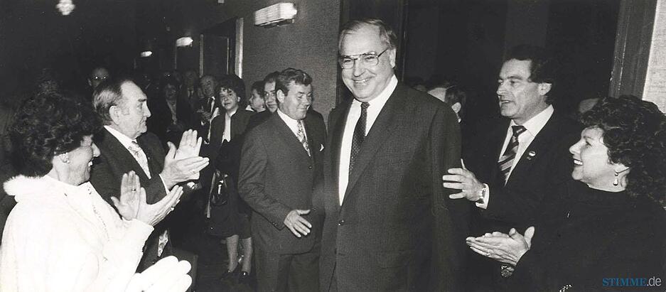 Helmut Kohl war in seinen 16 Jahren als Bundeskanzler insgesamt vier Mal in der Region. Zum ersten Mal kam er 1983 ins Haus des Handwerks.