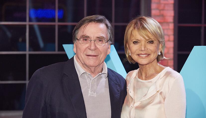 Elmar Wepper und Uschi Glas vor der Aufzeichnung der Quizshow &laquo;Wer wei&szlig; denn sowas? XXL&raquo; 2016.