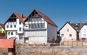 Wird einmal der Mittelpunkt in der Gemeinde werden: die Neue Ortsmitte. Wird einmal der Mittelpunkt in der Gemeinde werden: die Neue Ortsmitte.