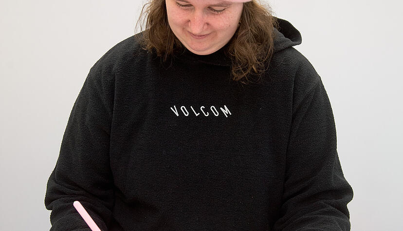 Ohne Tuschefass: Mit dem Tabletcomputer arbeitet Mareike Noske alias Blackii effektiver.