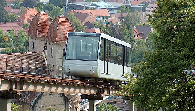 Auch während des Stadtfests im Einsatz: Die Künzelsauer Bergbahn. Auch während des Stadtfests im Einsatz: Die Künzelsauer Bergbahn.