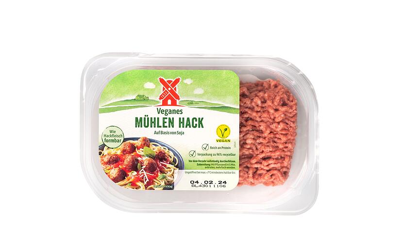 Das vegane M&uuml;hlen Hack von R&uuml;genwalder landete auf Platz 1 (Note 1,7).