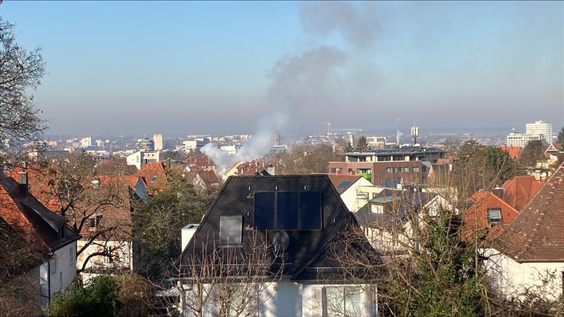 Der Qualm ist weit in Heilbronn zu sehen. Der Qualm ist weit in Heilbronn zu sehen.