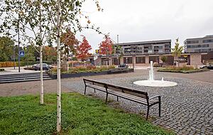 Unter anderem Themen in Böckingen: der Platz am Sonnenbrunnen. Foto: Andreas Veigel