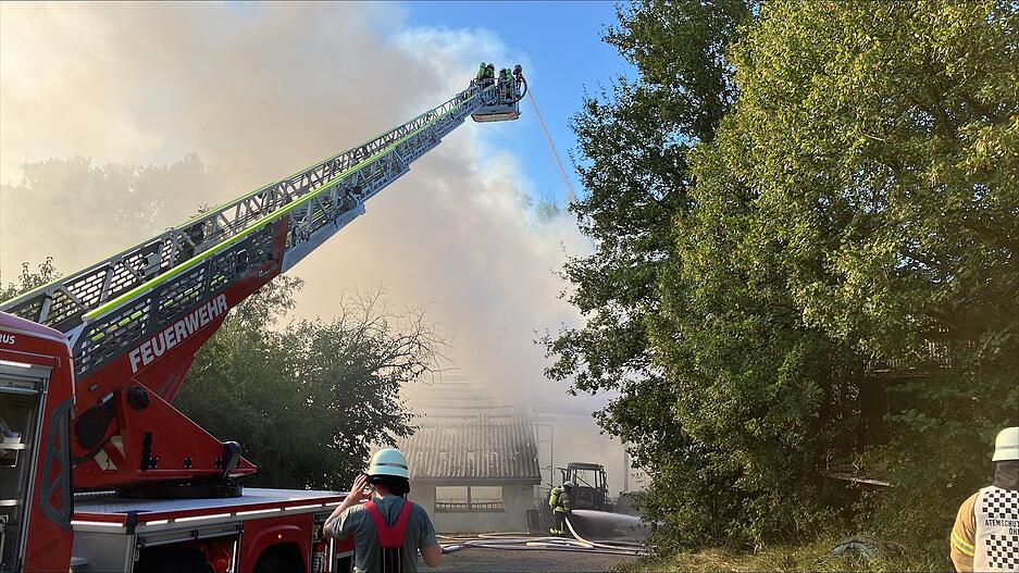 Die Feuerwehr musste am Montagnachmittag zu einem Einsatz nach Forchtenberg-Ernsbach ausrücken.
