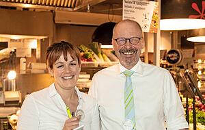 Dieter Friedle neben seiner Stellvertreterin Nadja Steffen.