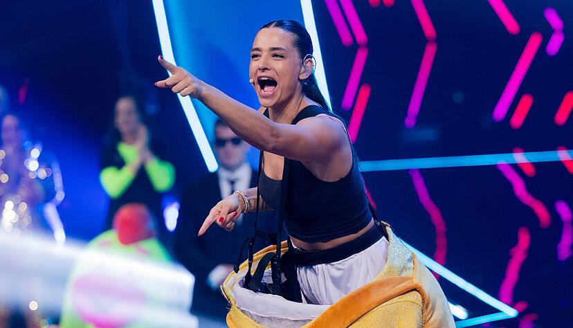 Das Ei-Kostüm trug Amira Aly. Sie wurde Viertplatzierte. Das Ei-Kostüm trug Amira Aly. Sie wurde Viertplatzierte.