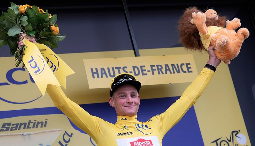 Nach vier Jahren wieder in Gelb: Mathieu van der Poel.